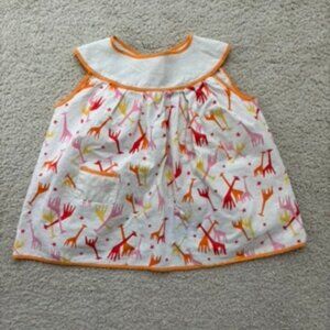 Vintage Handmade Giraffe Print Toddlers Dress